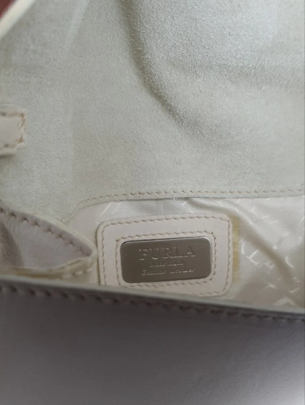 Furla Cream Leather Shoulder
